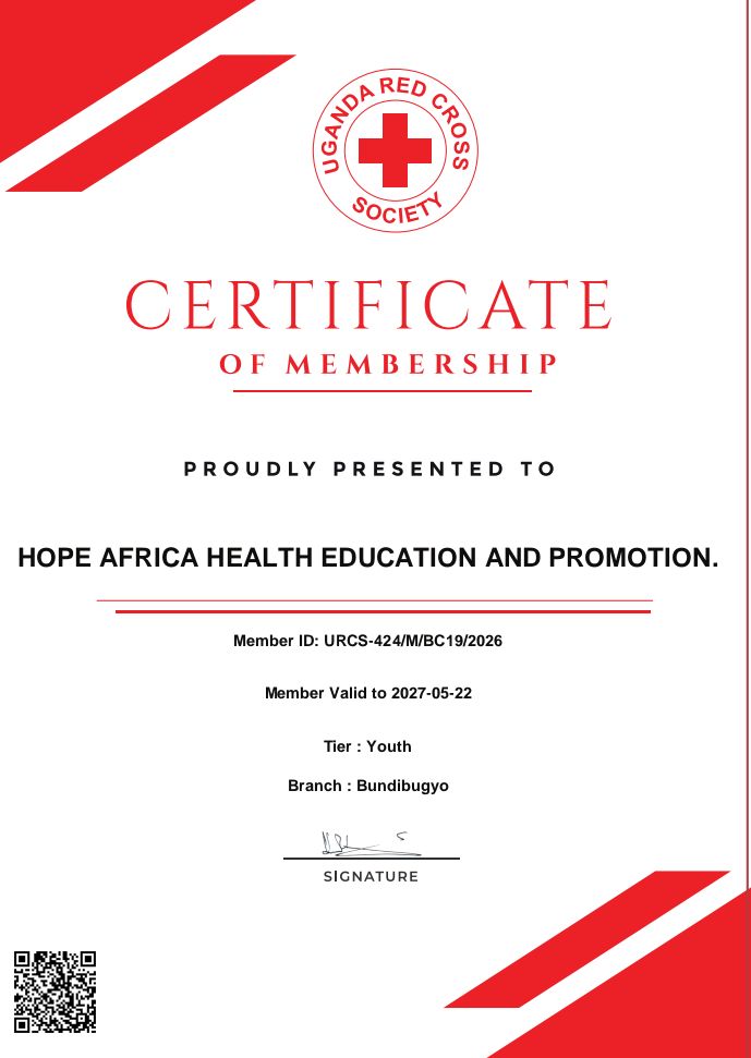 Hope Africa Health Education and Promotion Uganda🇺🇬